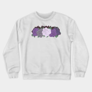 Asexual Pride Flower Crown Crewneck Sweatshirt